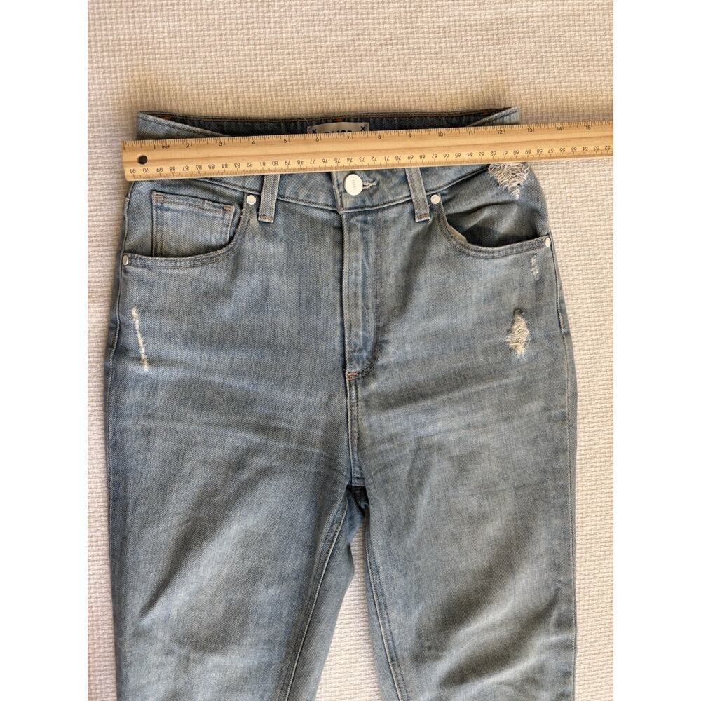 Paige Jeans 25 Sarah Slim Moka Distressed Raw Hem Classic Minimal Festival - Picture 10 of 13
